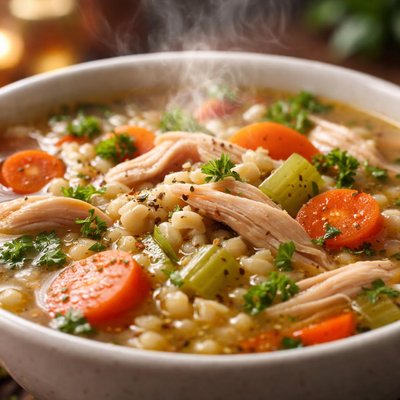 Image of Chicken and Barley Soup
