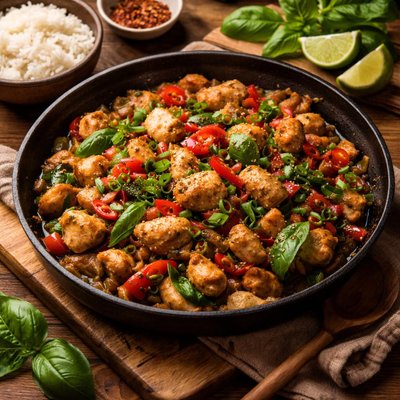Image of Chicken and Basil Stir Fry