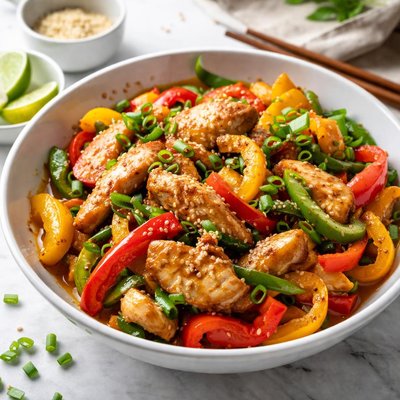 Image of Chicken and Bell Pepper Stir-Fry