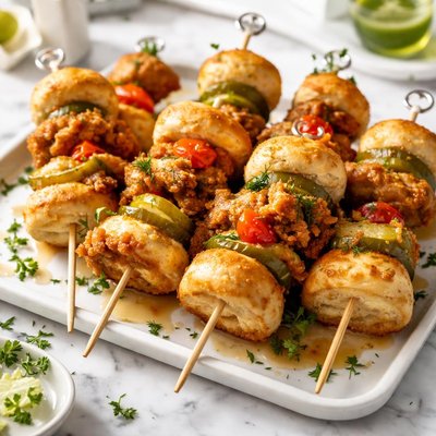 Image of Chicken and Biscuit Kabobs