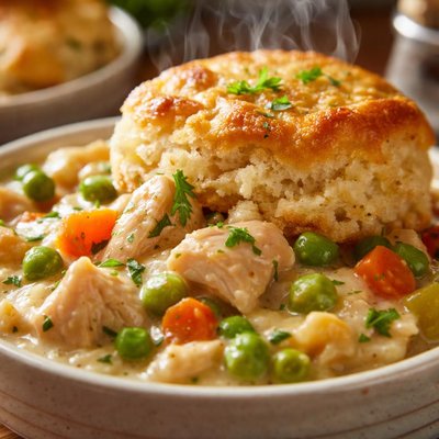 Image of Chicken and Biscuits from Scratch