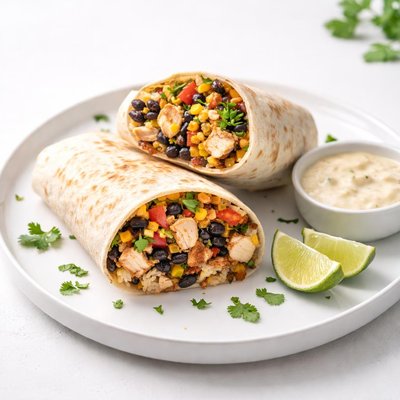 Image of Chicken and Black Bean Burritos