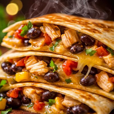 Image of Chicken and Black Bean Quesadilla
