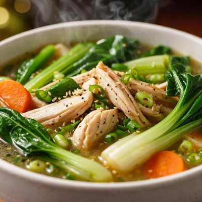 Image of Chicken and Bok Choy Soup