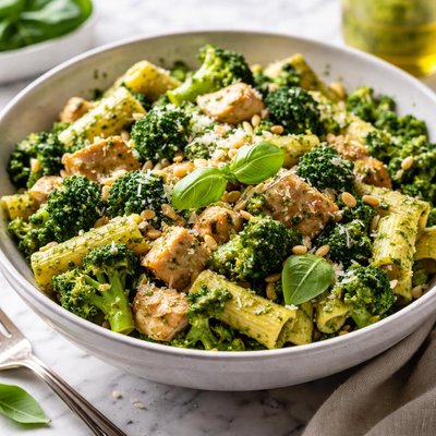 Image of Chicken and Broccoli Pesto Pasta Toss