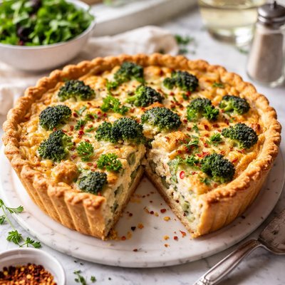 Image of Chicken and Broccoli Quiche