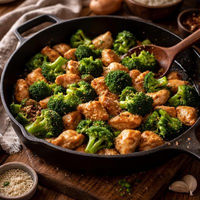 Image of Chicken and Broccoli Skillet Stir Fry