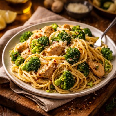 Image of Chicken and Broccoli Spaghetti