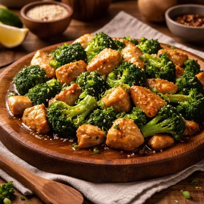 Image of Vegetarian Chicken and Broccoli Stir Fry