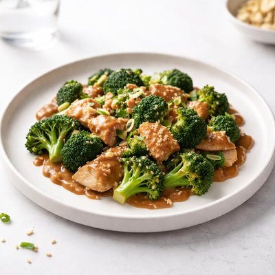 Image of Chicken and Broccoli Stir Fry with Peanut Sauce