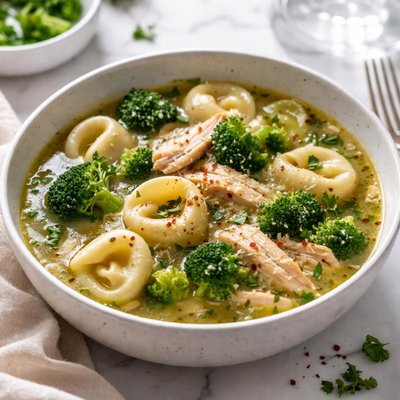 Image of Chicken and Broccoli Totellini Soup