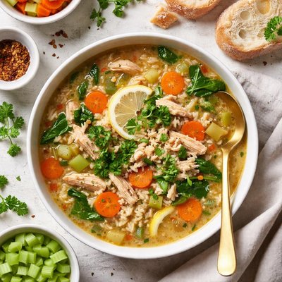 Image of Chicken and Brown Rice Soup