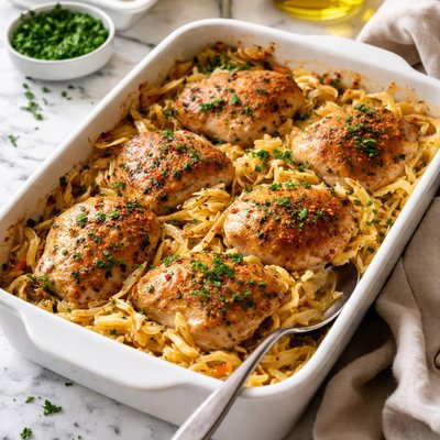 Image of Chicken and Cabbage Casserole