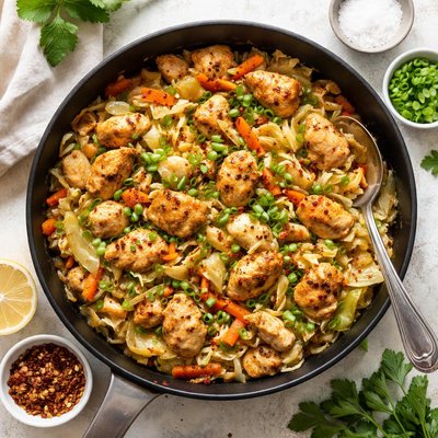 Image of Chicken and Cabbage Saute