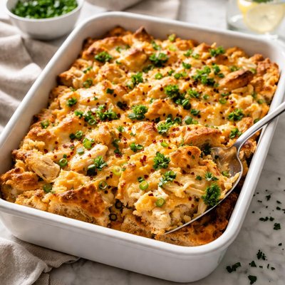 Image of Chicken and Cheddar Strata