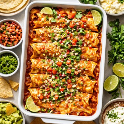Image of Chicken and Cheese Enchiladas