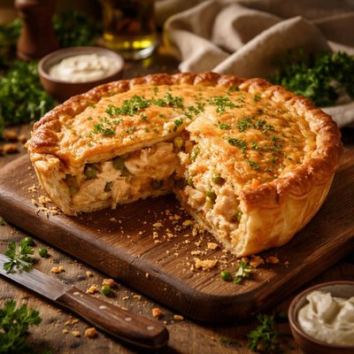 Image of Chicken and Cheese Pie
