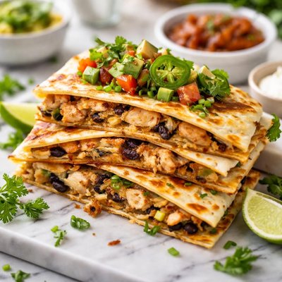 Image of Chicken and Cheese Quesadilla