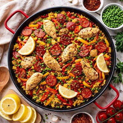 Image of Chicken and Chorizo Paella