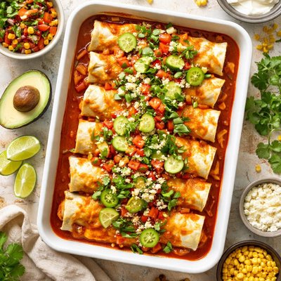 Image of Chicken and Corn Enchiladas