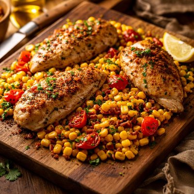 Image of Chicken and Corn Medley