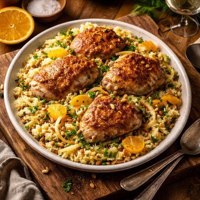 Image of Chicken and Couscous with Fennel and Orange