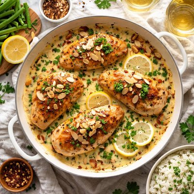 Image of Chicken and Crescent Almondine