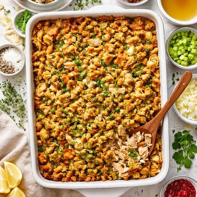 Image of Chicken and Dressing Casserole