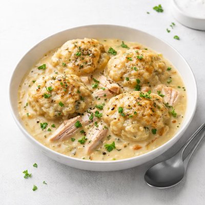 Image of Chicken and Dumplings Oven Baked