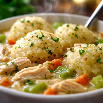 Image of Chicken and Dumplings with Potato Dumplings