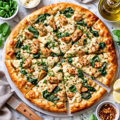 Image of Chicken and Herb White Pizza