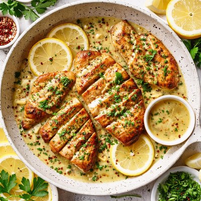 Image of Chicken and Lemon Pepper Sauce