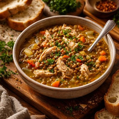 Image of Chicken and Lentil Soup