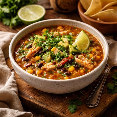 Image of Chicken and Lime Soup Vegan