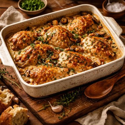 Image of Chicken and Mushroom Bake