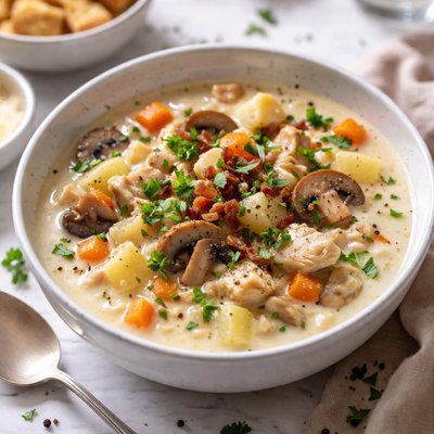 Image of Chicken and Mushroom Chowder
