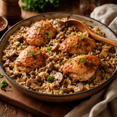 Image of Chicken and Mushroom Rice