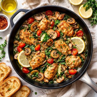 Image of Chicken and Mushroom Saute