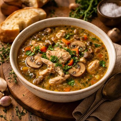 Image of Chicken and Mushroom Soup