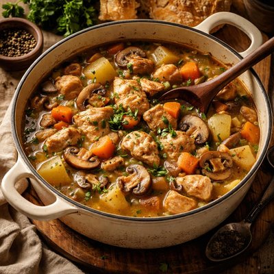 Image of Chicken and Mushroom Stew