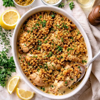 Image of Chicken and Mustard Crumble