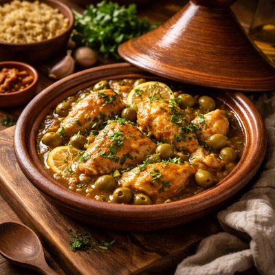 Image of Chicken and Olive Tajine