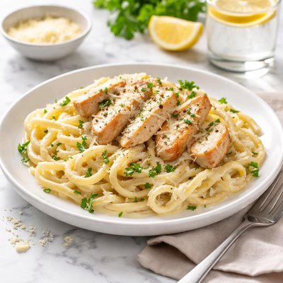 Image of Chicken and Pasta Alfredo Weight Watchers