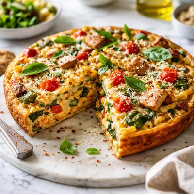 Image of Chicken and Pasta Frittata