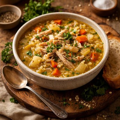 Image of Chicken and Pearl Barley Soup