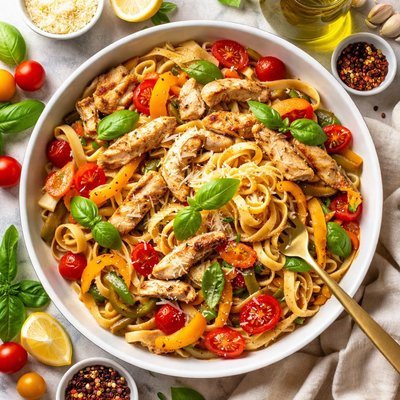 Image of Chicken and Pepper Pasta