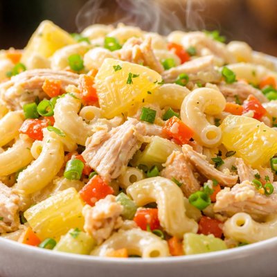 Image of Chicken and Pineapple Macaroni Salad Filipino Style