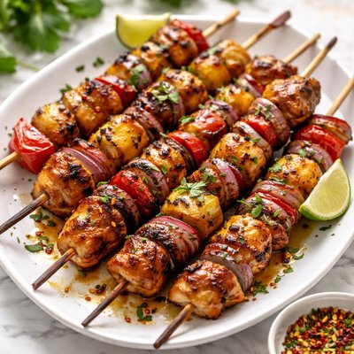 Image of Chicken and Pineapple Skewers