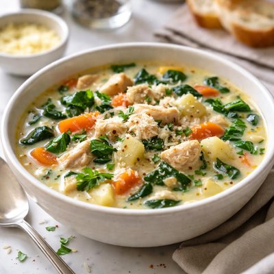 Image of Chicken and Potato Florentine Soup Olive Garden