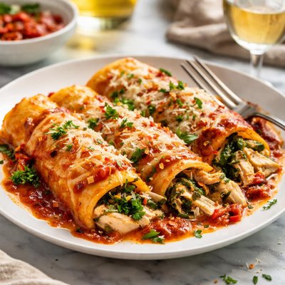 Image of Chicken and Rapini Manicotti